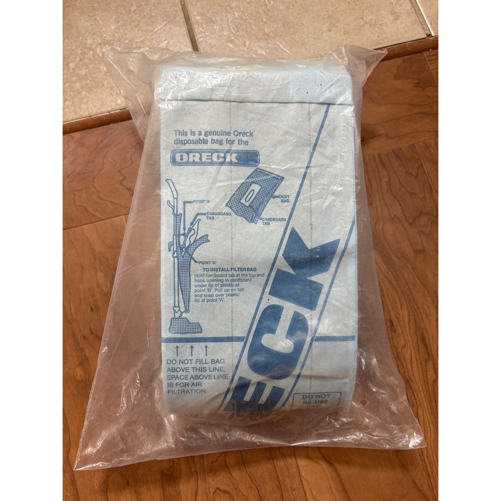 (25ct) Oreck XL PK800025 Upright‎ Vacuum Bags 2000 8000 9000 commercial